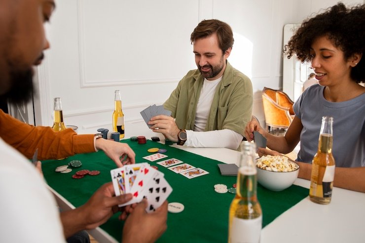 Antarmuka permainan Live Blackjack dengan opsi Hit, Stand, Double Down, dan Split yang jelas